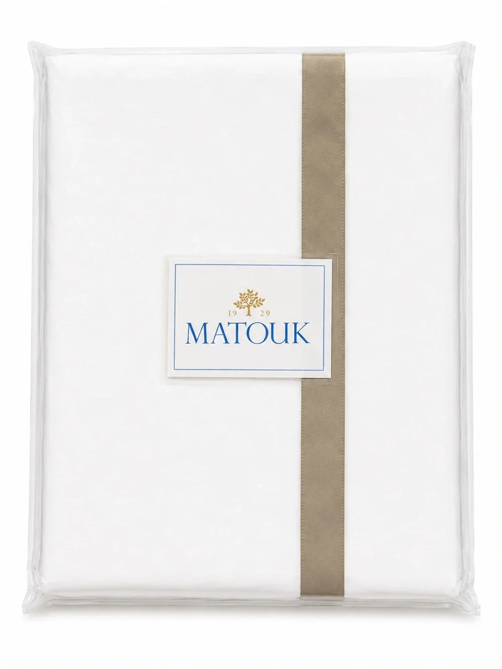 Matouk Lowell King Flat Sheet Khaki 600TC Egyptian Cotton Percale New